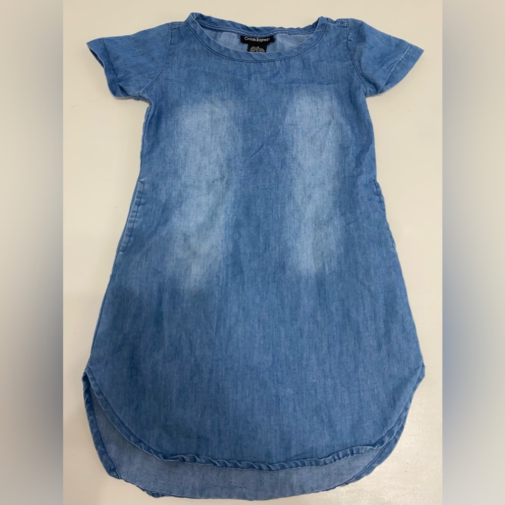 Cotton Express Light Blue Denim Dress